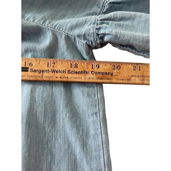 Madewell Denim Azalea Off the Shoulder Midi Dress Size Small - Picture 10 of 13